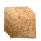 Placage loupe de Madrona | 4 feuilles | 22 x 22 cm