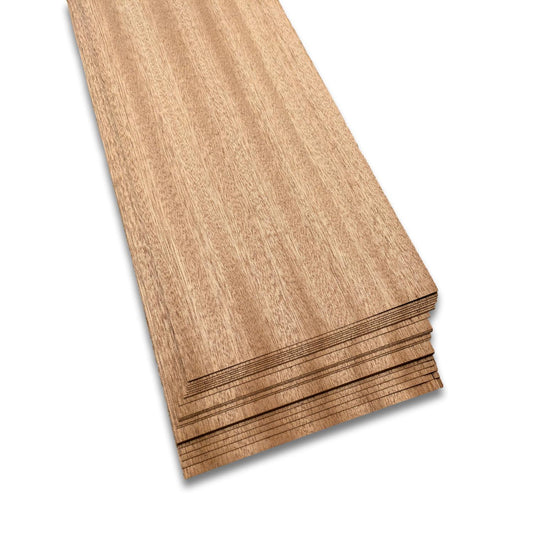 Placage d'acajou | 25 feuilles | 230x15 cm