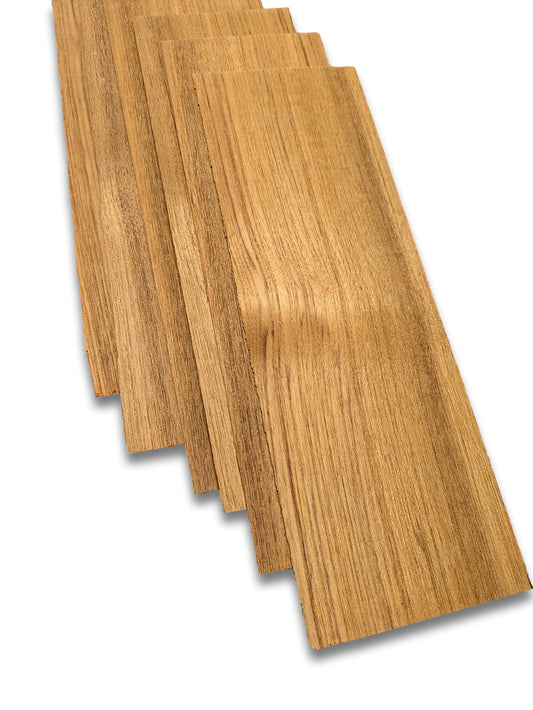 Placage de Teck | 6 feuilles | 32x10 cm
