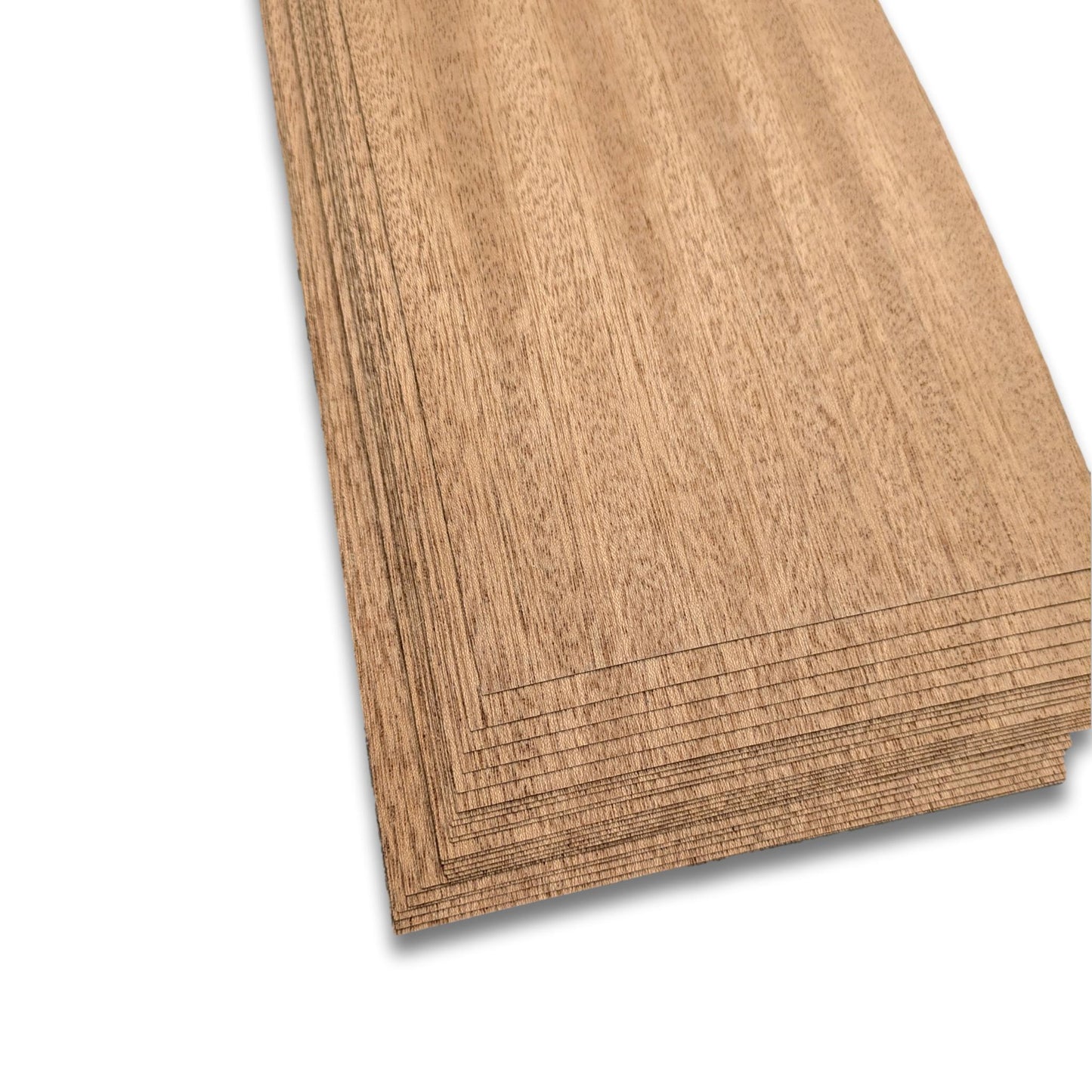 Placage d'acajou | 25 feuilles | 34x14 cm